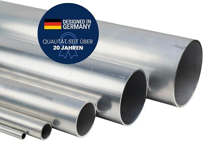 Aluminium Rundrohr EN-AW-6060 Alu Hohlprofil aus Aluminium 8-120mm