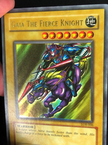 YUGIOH FEHLDRUCK! FOIL SHIFT GAIA THE FIERCE KNIGHT LOB-006 ULTRA (LP) - Bild 2 von 2