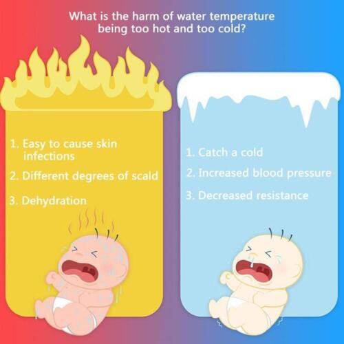 `Digitales Duschtemperatur LED Display Wasserthermometer Echtzeitüberwachung ✧ - Foto 4 di 10