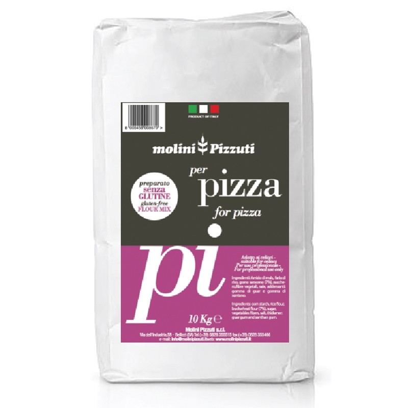 Harina Mix Pizza sin Gluten 10KG - Molini Pizzuti