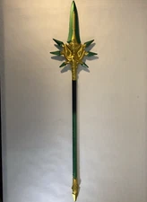 39 1/2" Genshin Impact Fantasy Foam Sword Primordial Jade Winged-Spear Replica