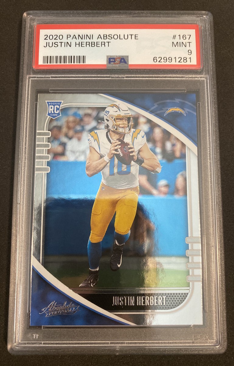 Brand New Slab 2020 Panini Absolute Justin Herbert PSA 9 MINT
