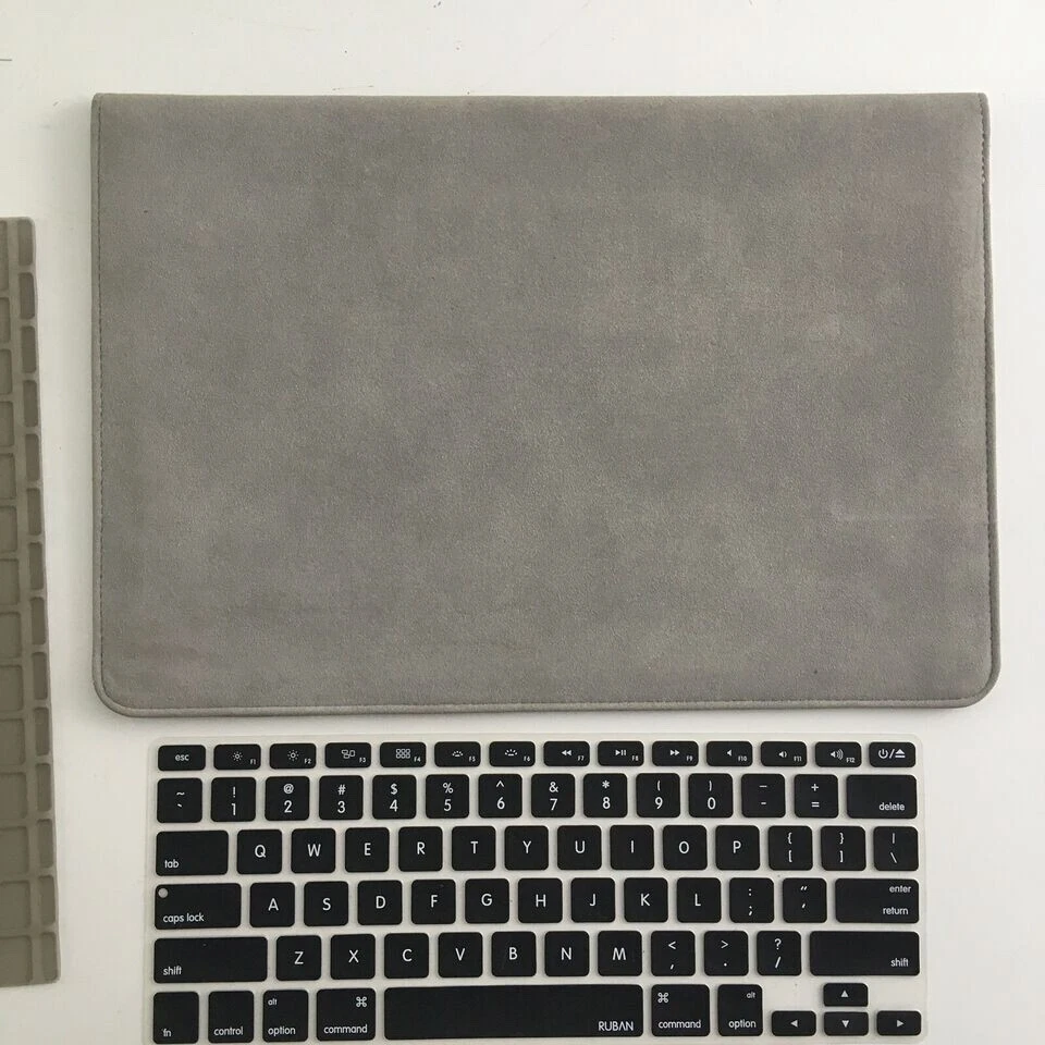 ialegant Macbook Air 11” Aleeve Suede Grey Minimalsit Design Rare Laptop Apple - Image 2 of 4