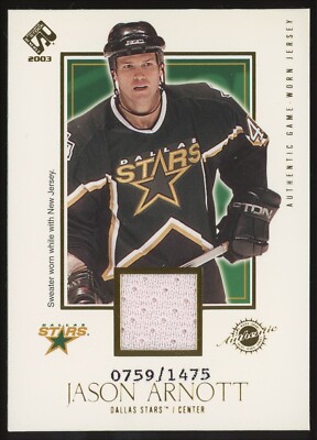 2002-03 Pacific Private Stock Reserve Jason Arnott #113 Stars GU Patch /1475