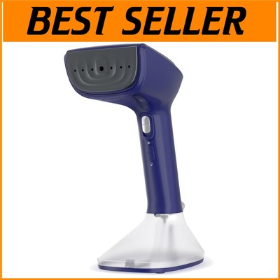 Professional Handheld Clothes Steamer - 20 Sec Heat-Up, Blue with Accessories