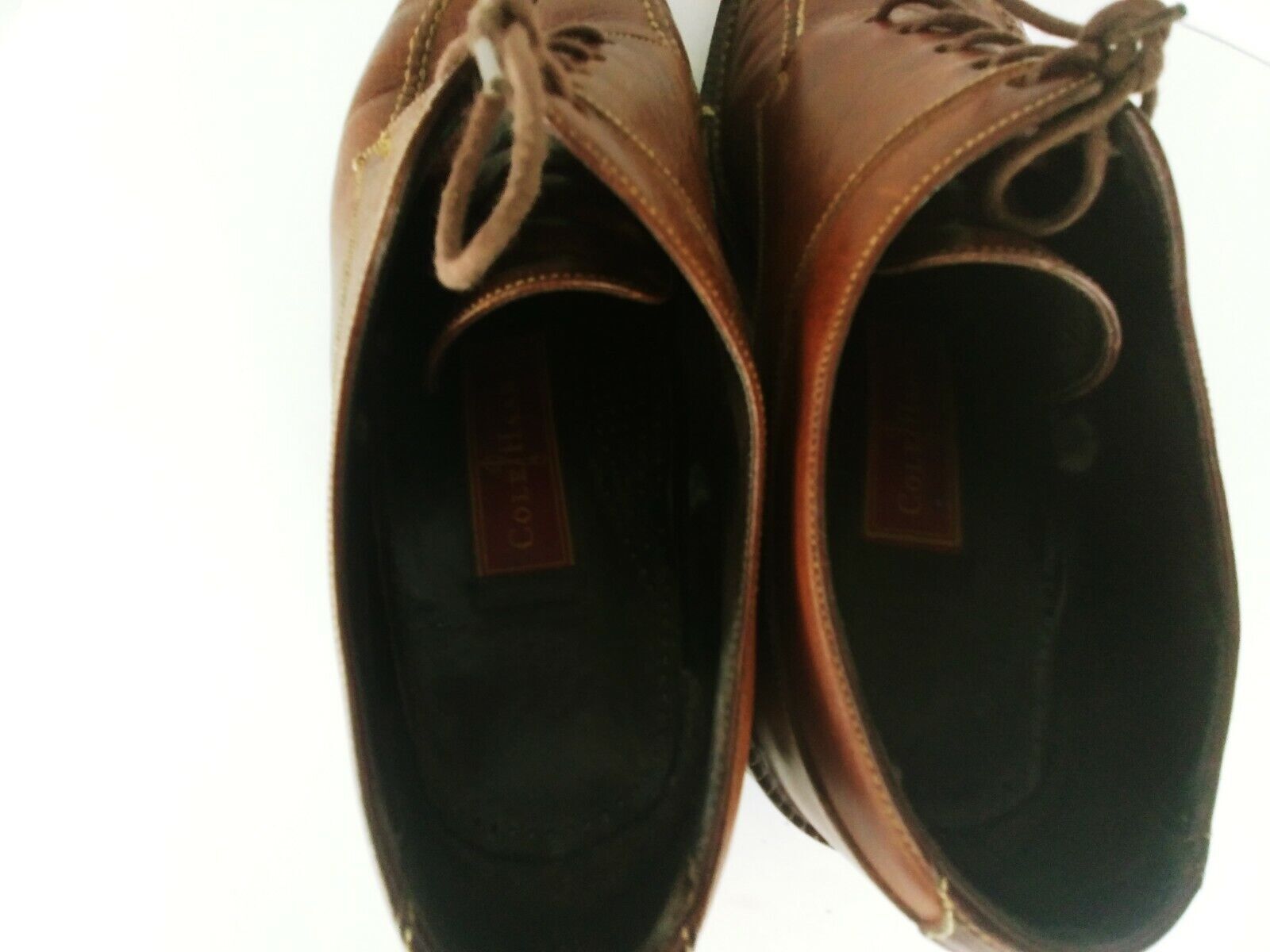 SAOLA Scarpe Oxford Cole Haan Collection da uomo marroni in pelle spaccata punta grembiule taglia 9D