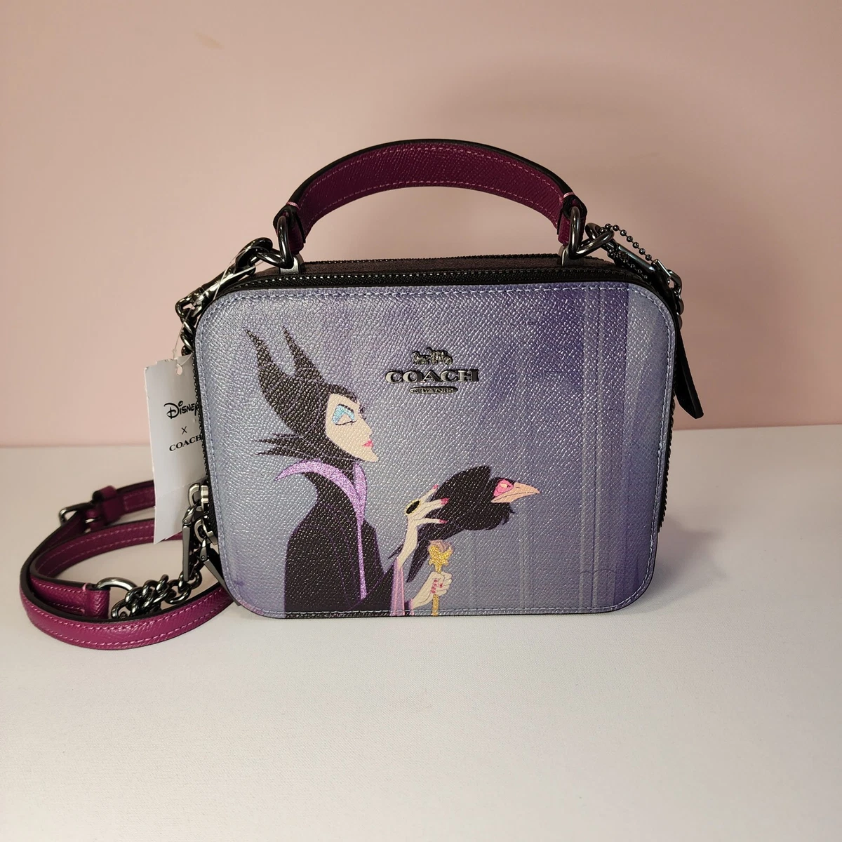 Disney x coach box crossbody with maleficent motif Outlet