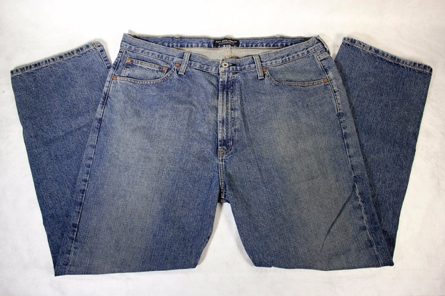 Pair of Men's Ralph Lauren Polo Medium Wash Blue Baggy Jeans Size 36 x 27.5 | eBay