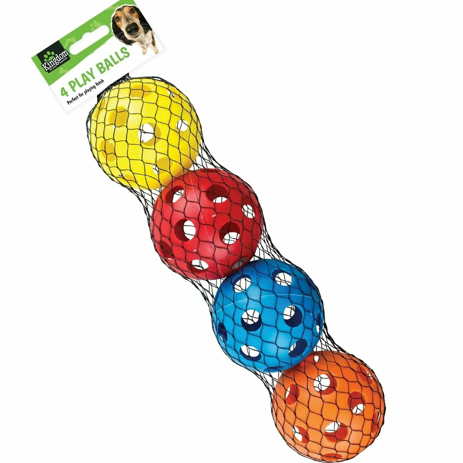 Tough Rigid Plastic Play Balls Dog Cat Puppy Pet Toy Safe Chew Teething