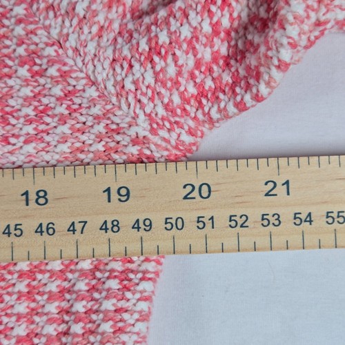 J.Crew Womens M Pink White Popcorn Stitch Button-Front Cardigan Sweater Pockets - Picture 3 of 9