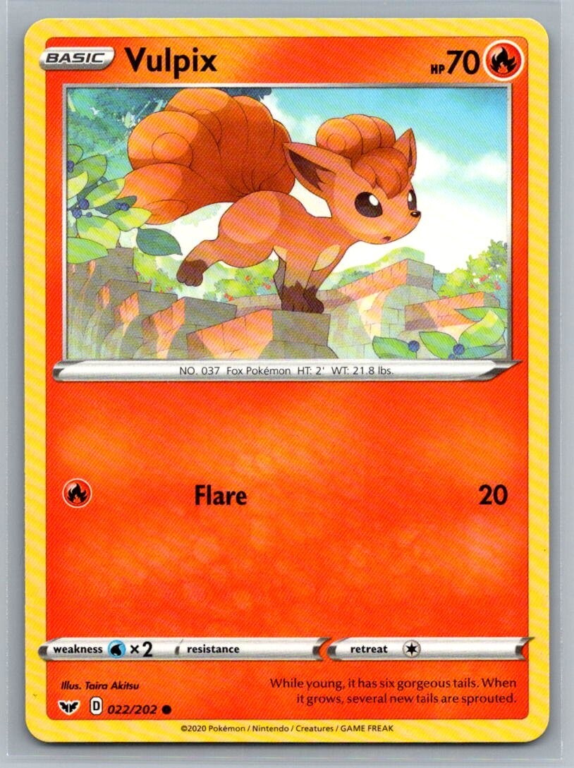 Vulpix 22/202 Sword & Shield Common Pokémon TCG 2020