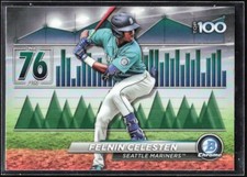 FELNIN CELESTEN 2024 Bowman CHROME TOP PROSPECT #76 [BASE REFRACTOR]--SEATTLE