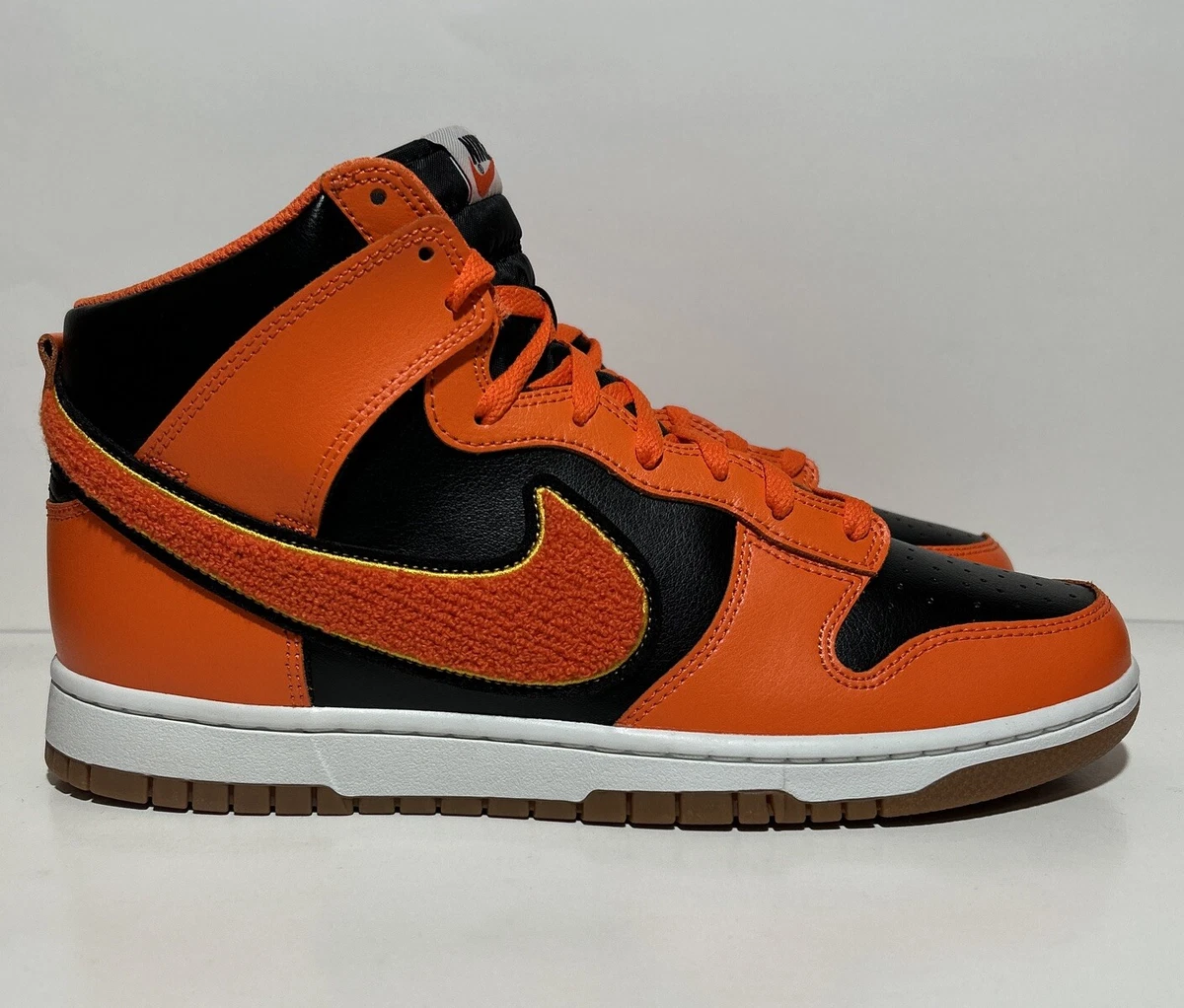 25+ Nike Dunk High Chenille Swoosh - Safety Orange for sale