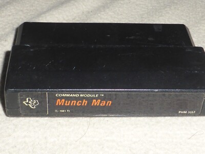 TEXAS INSTRUMENTS SOLID STATE CARTRIDGE MUNCH MAN PHM 3057 TI-99 4A ...