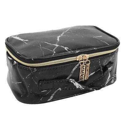 Marble Makeup Bag Large Capacity Portable Waterproof PU Leather
