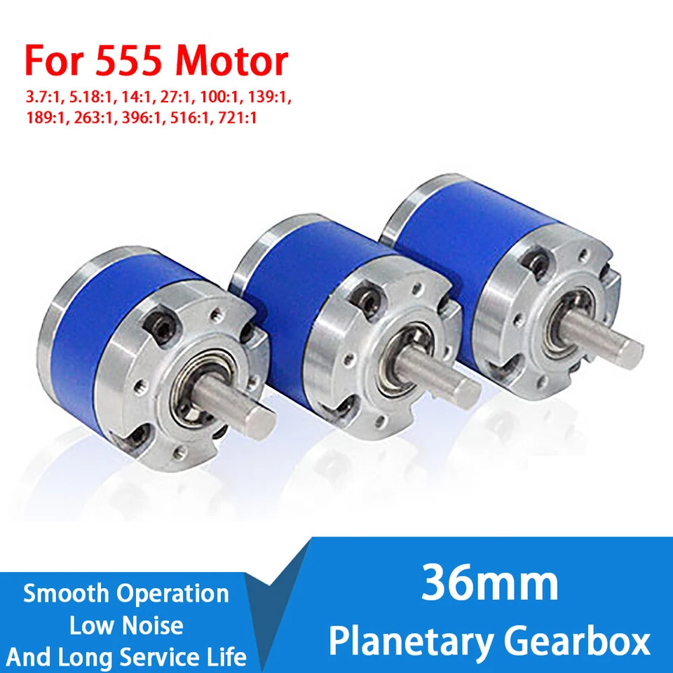 36mm Planetengetriebe Box für 550/555/545 Motor Hohes Drehmoment Metall Getriebe - Bild 4 von 4
