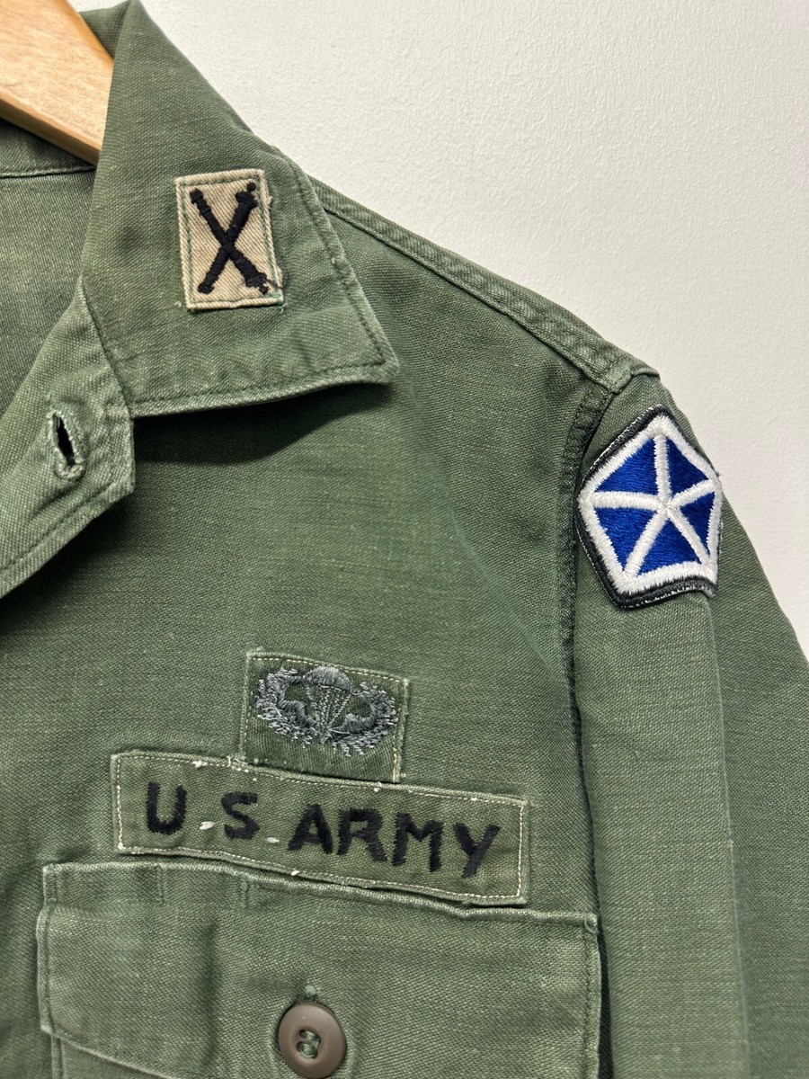 usarmy og107 グッドコンディション US Army OG-107 Fatigue Shirt, 1960-70s, w/o size tag, T-71