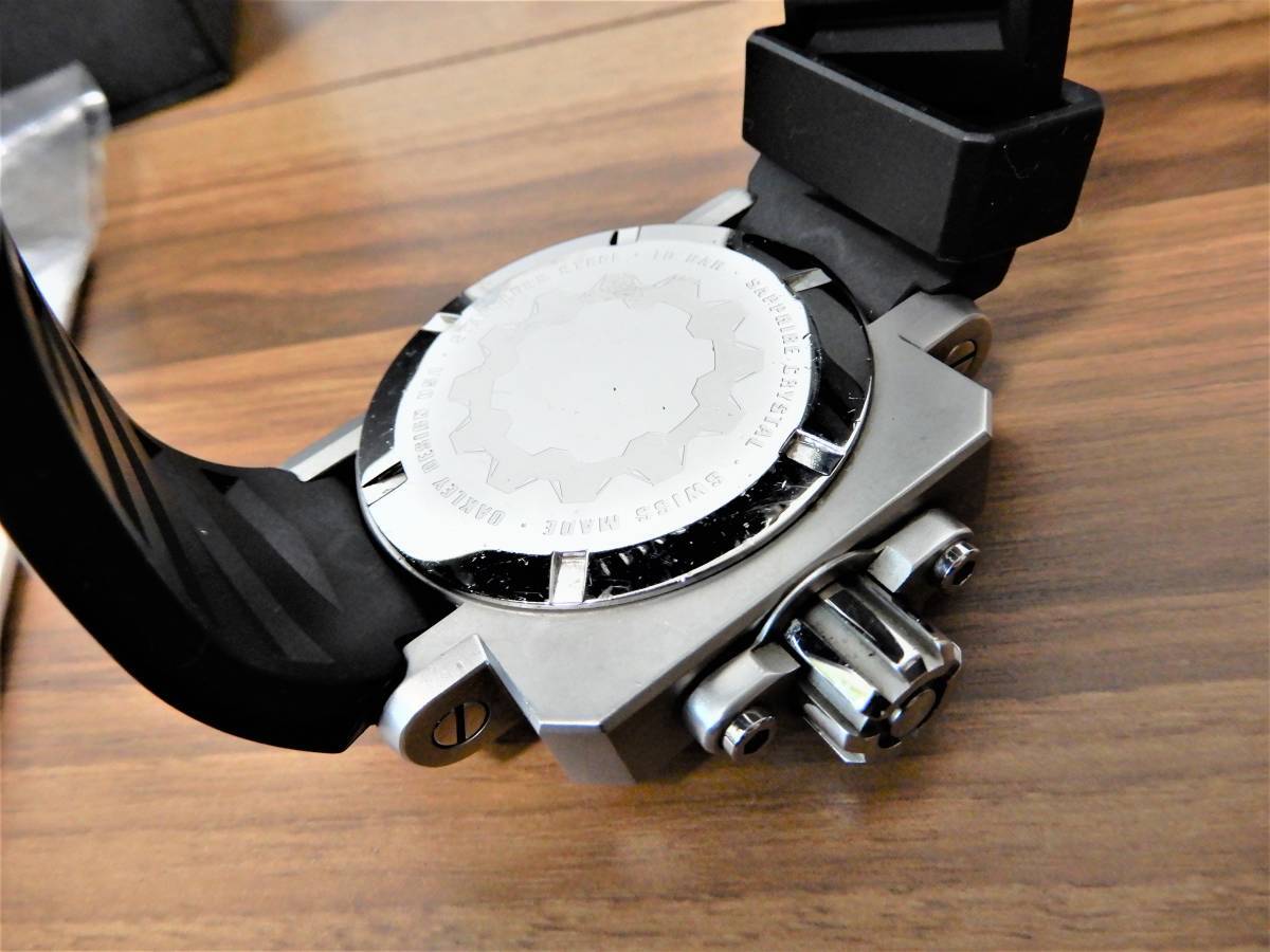 Oakley watch gearbox 10-064 white dial Gearbox Brushed