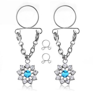 Adjustable No Pierced Clip on Body Piercing Jewelry ...