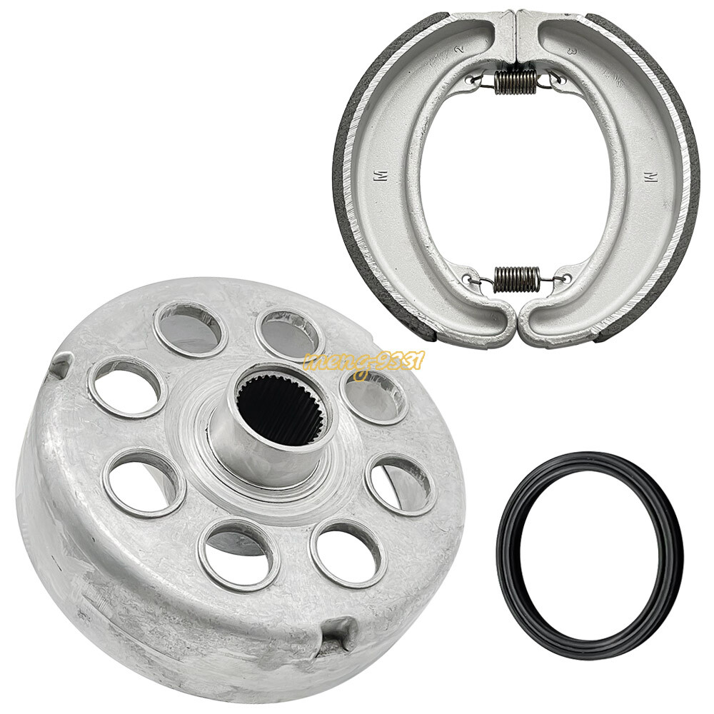 Rear Brake Plate Cover&Drum Hub Shoes Set For Honda FourTrax 300 TRX300 TRX300FW