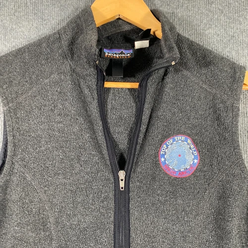 Patagonia Jacket Womens M Grey Synchilla Fleece Vest High Arctic Vintage SP00 - Picture 2 of 16