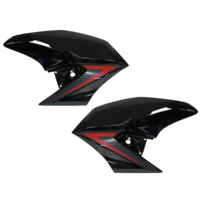 PASST HONDA CB125F GLR125 2014-2020 SCHWARZ VORNE LINKS RECHTS AUSSEN VERKLEIDUNG ABDECKUNG