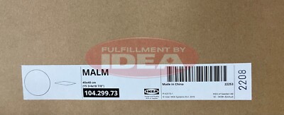 Brand New IKEA MALM Glass Top White 40x48 cm (15 3/4x18 7/8 '')  104.299.73