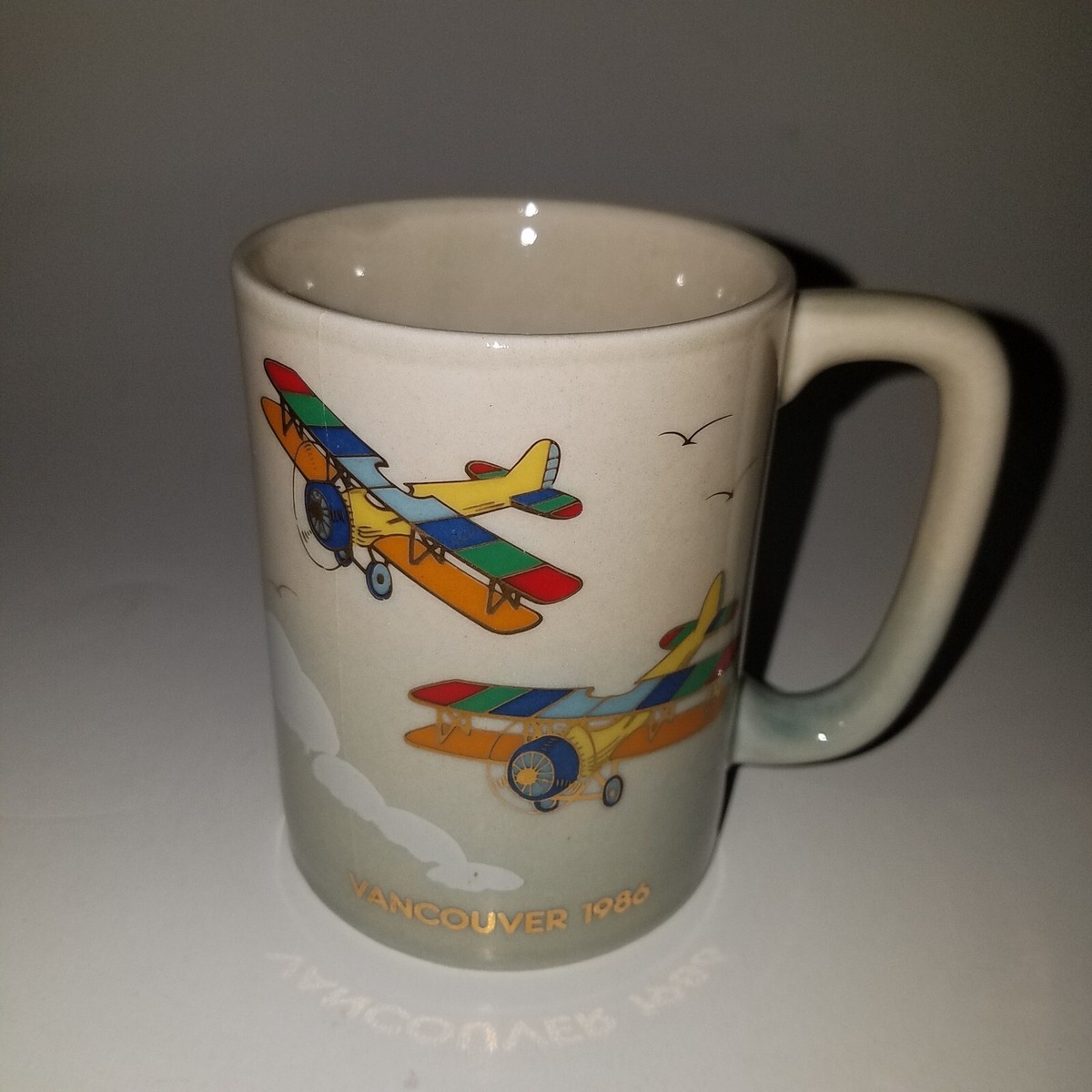 VTG Vancouver 1986 Mug Expo 86 World's Fair Biplanes Aircraft in Flight  Otagiri | eBay