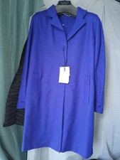 Marella By Max Mara 100% Wool Coat Blue Size 10 Bnwt