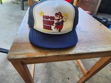 Super Mario 1988 Vintage Trucker Hat With Nintendo 64 Super Mario Game