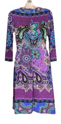 open lace back dress My Purple Paisley Dress (12) – Sunbeam Vintage main image 1