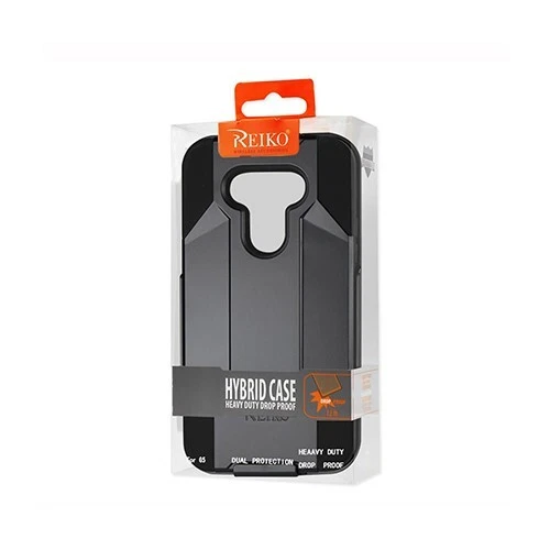 Capa combo suporte coldre resistente à prova de choque preta para LG G5 híbrida - Imagem 4 de 4