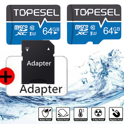 LOT 1-10PCS 64GB Micro SD Card Memory Card Class 10 TF Card Storage Memory Card 