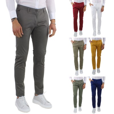 pantaloni uomo eleganti elasticizzati