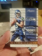Russell Wilson 2012 Panini Prestige Autographed Rookie LOT 2 Autos!! 1 base
