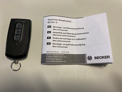 Becker Easy Control EC141-II EC 141  1-Kanal Handsender Beck-O-Tronic BOT