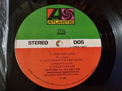 Yes – Drama VG++ Original Mexico Atlantic LDWA-5423 LP Record 1980 PROG ROCK - Picture 5 of 5