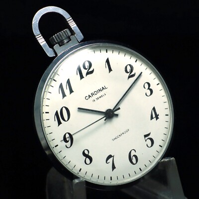 Vintage Pocket Watch CARDINAL (Raketa 2609 HA), Soviet Union