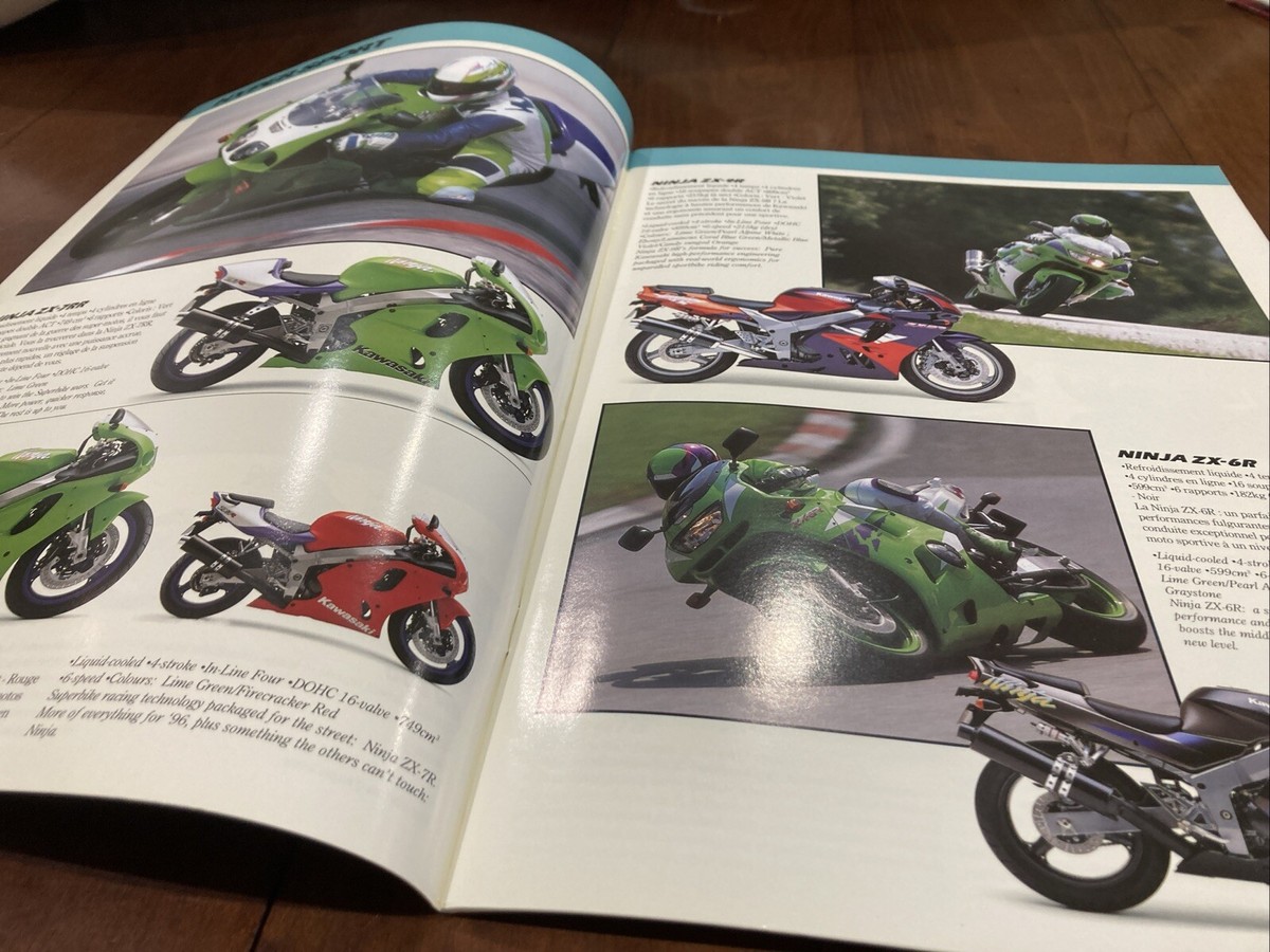 Kawasaki 1996 Motorcycle VN1500ZX-9R KLX250 GPZ1100 ZZR GTR Etc