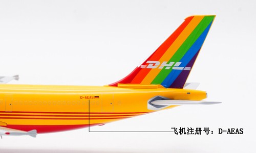1:200 JC Wings DHL BOEING A300-600RF Passenger Airplane Diecast Aircraft Model - Picture 14 of 16