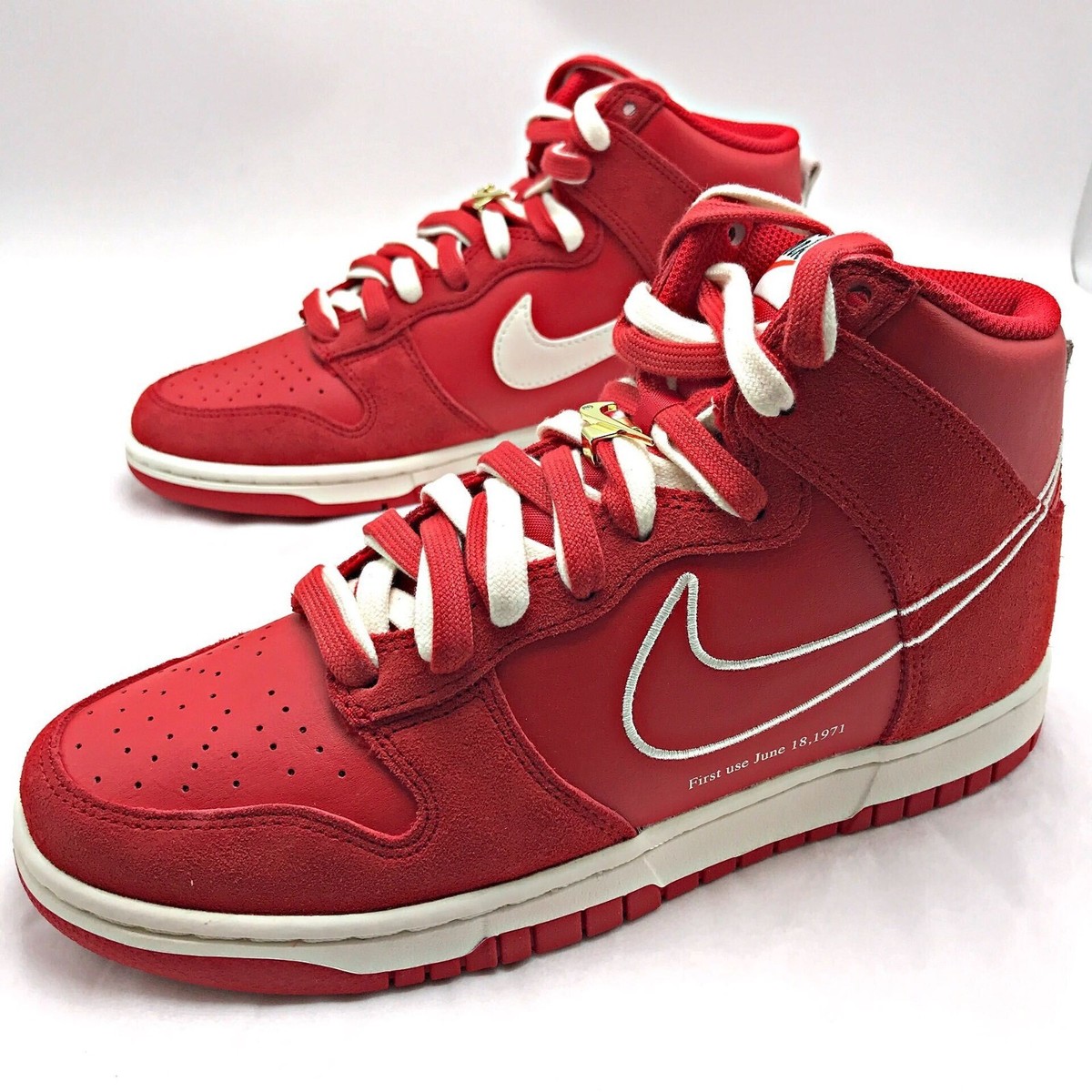 大特価　レッド ハイカット スニーカー Nike Dunk High First Use Red Men's Shoes DH0960-600 sz 11.5