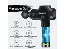 Lava Pro 20 speeds Muscular Relaxation Massage Gun- Silver/Black