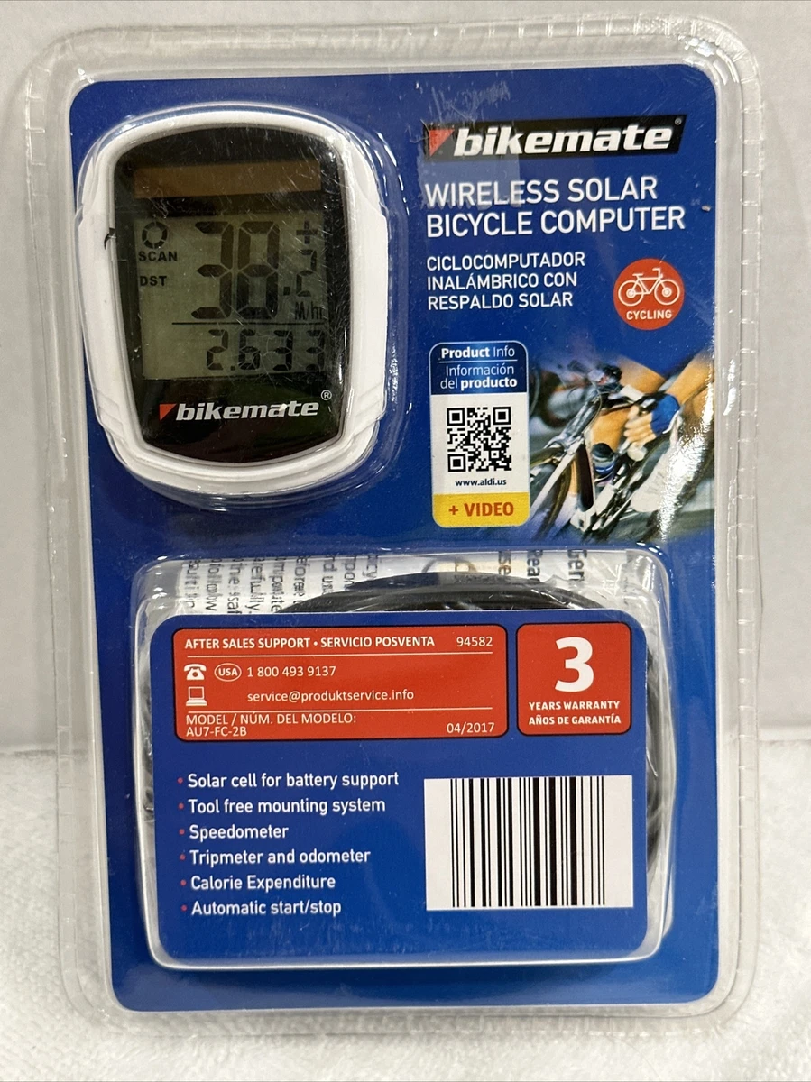 Bikemate Computer Solar Energy Wireless Waterproof Bicycle Speedometer Odometer