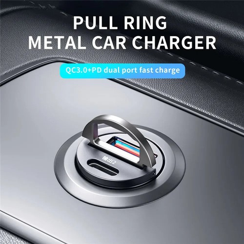 100W/200W QC3.0 PD Mini Car Charger 12-24V Lighter Fast Charging Car USB Power - Photo 10 sur 26