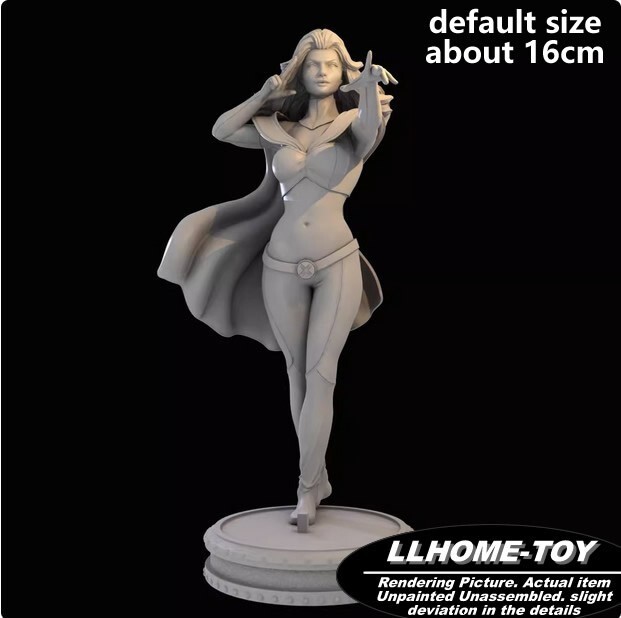 Anime Superhero White Queen comic style Resin 3D Print GK Figure DIY Model