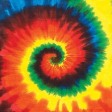 Carolina Creative Bandanna Tie Dye Burst 22" x 22" 100 Cotton Hippie