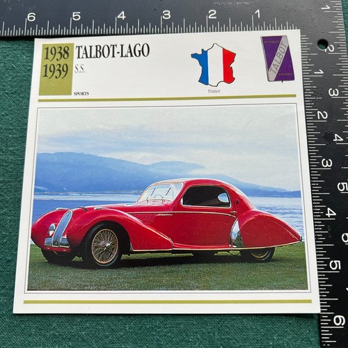 12 Edito Service Karten Wissen Lot französische Autos Talbot Lago Delahaye Voisin + - Bild 6 von 8