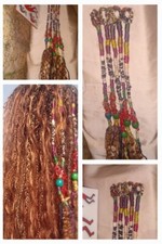 Synthetic Dread Extensions Set Handmade /Single ended Boho Locs braids hair