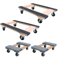 Dolly 18" x 30" Heavy Duty Preassembled Moving Dollies 2 Sizes - 4 Pack