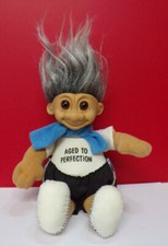 Russ AGED TO PERFECTION Old Grey Haired Senior Troll Doll